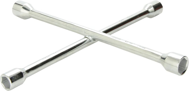 Lug Wrench, 14in.L, Chrome, 4 Way (35635)